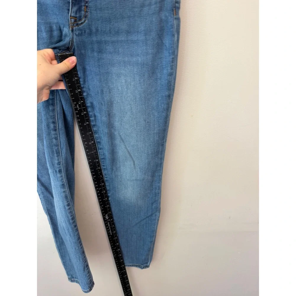 J.Crew 8 Inch Mid-Rise Skinny Jeans Medium Wash Blue Denim Size 27